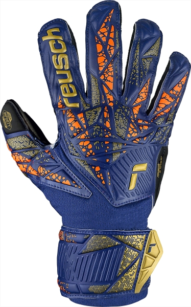 Reusch Attrakt Infinity Finger Support Junior 5472710 4411 blue orange front